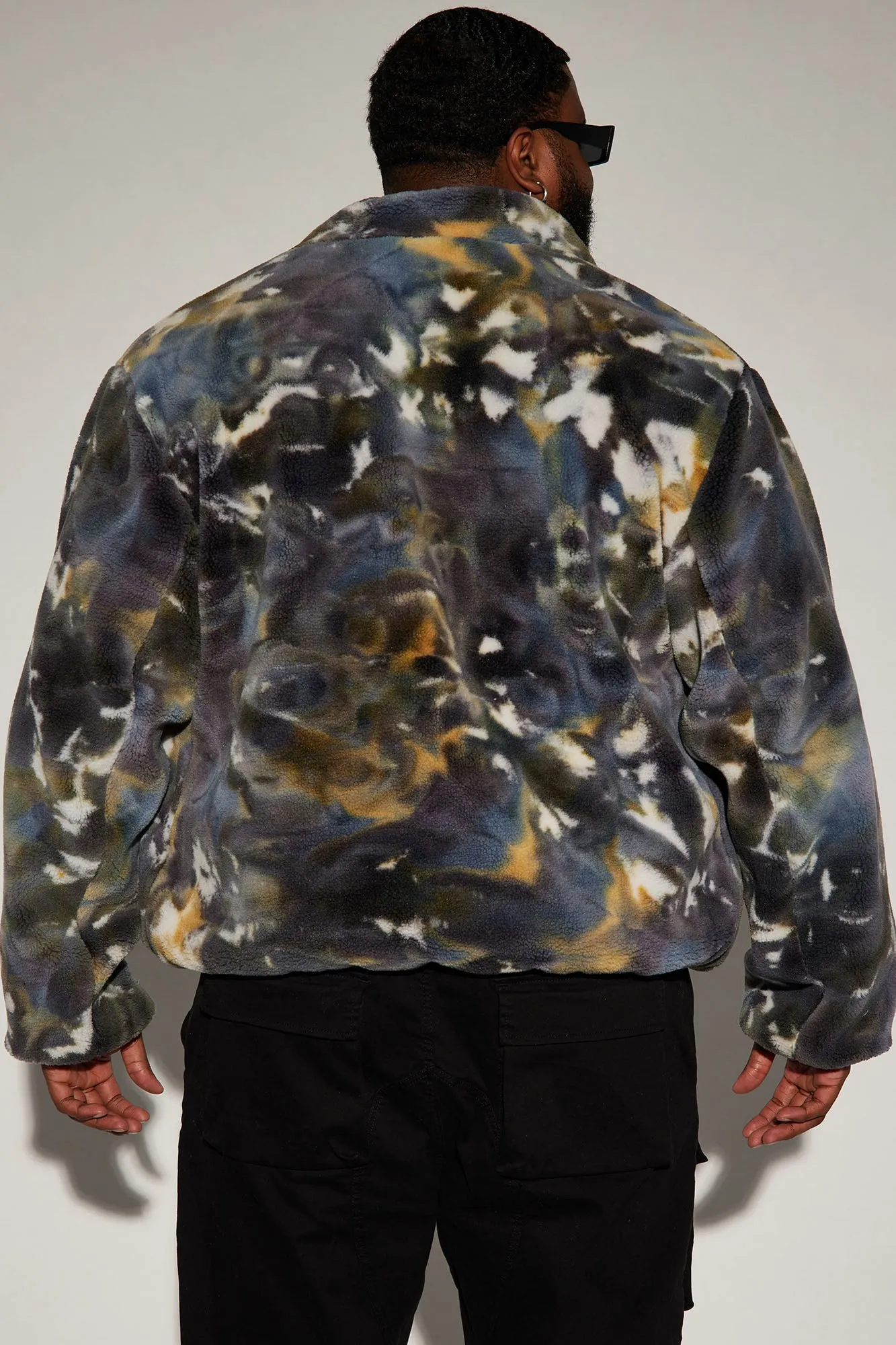 Ain't No Reason Fleece Jacket - Blue/combo