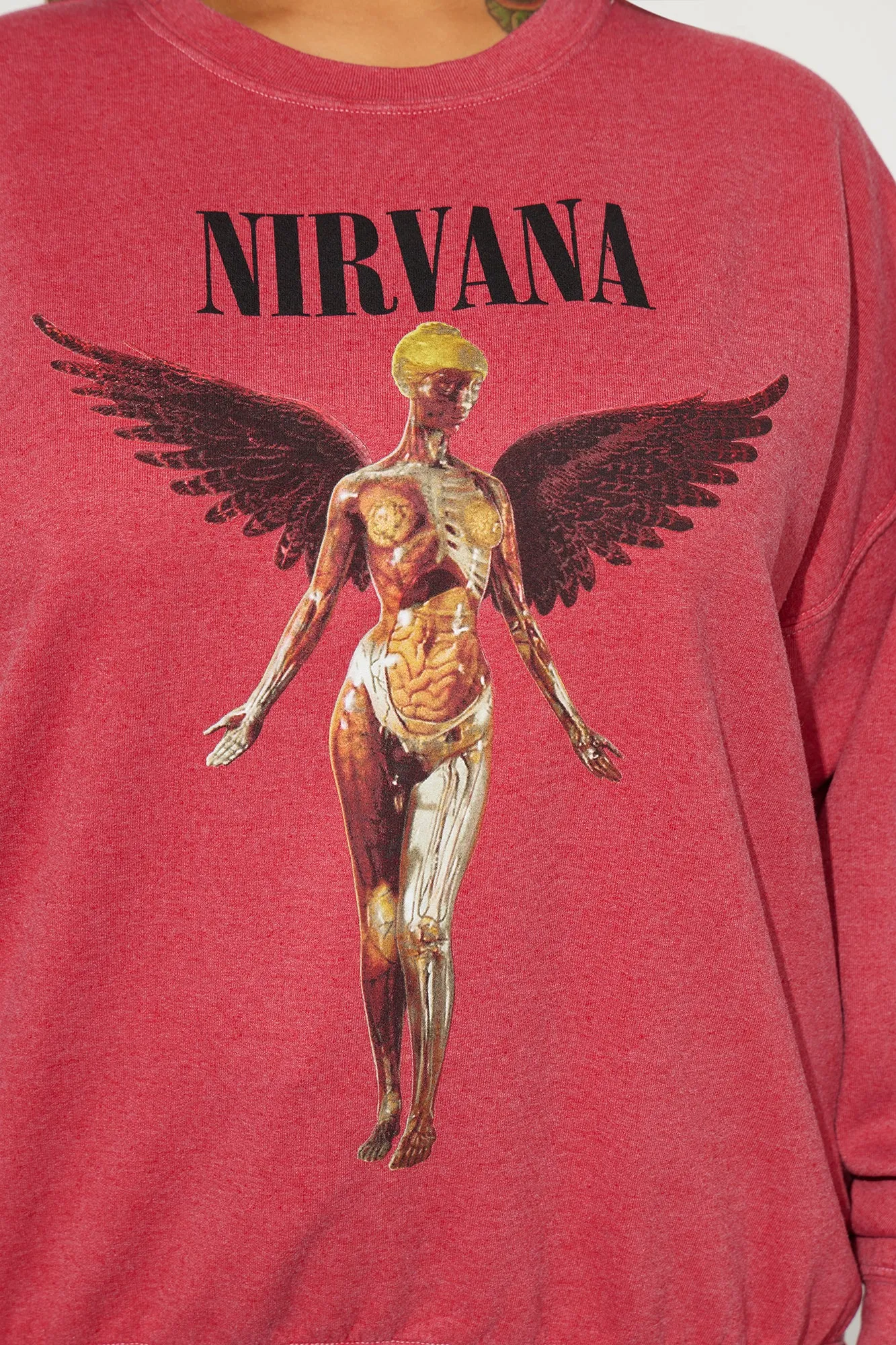 All Apologies Nirvana Sweatshirt - Red