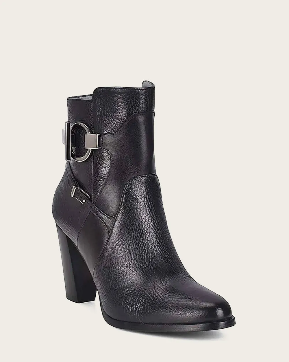 Ankle black deer bootie