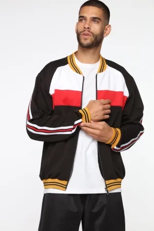 Back On The Stripe Jacket - Black/Combo