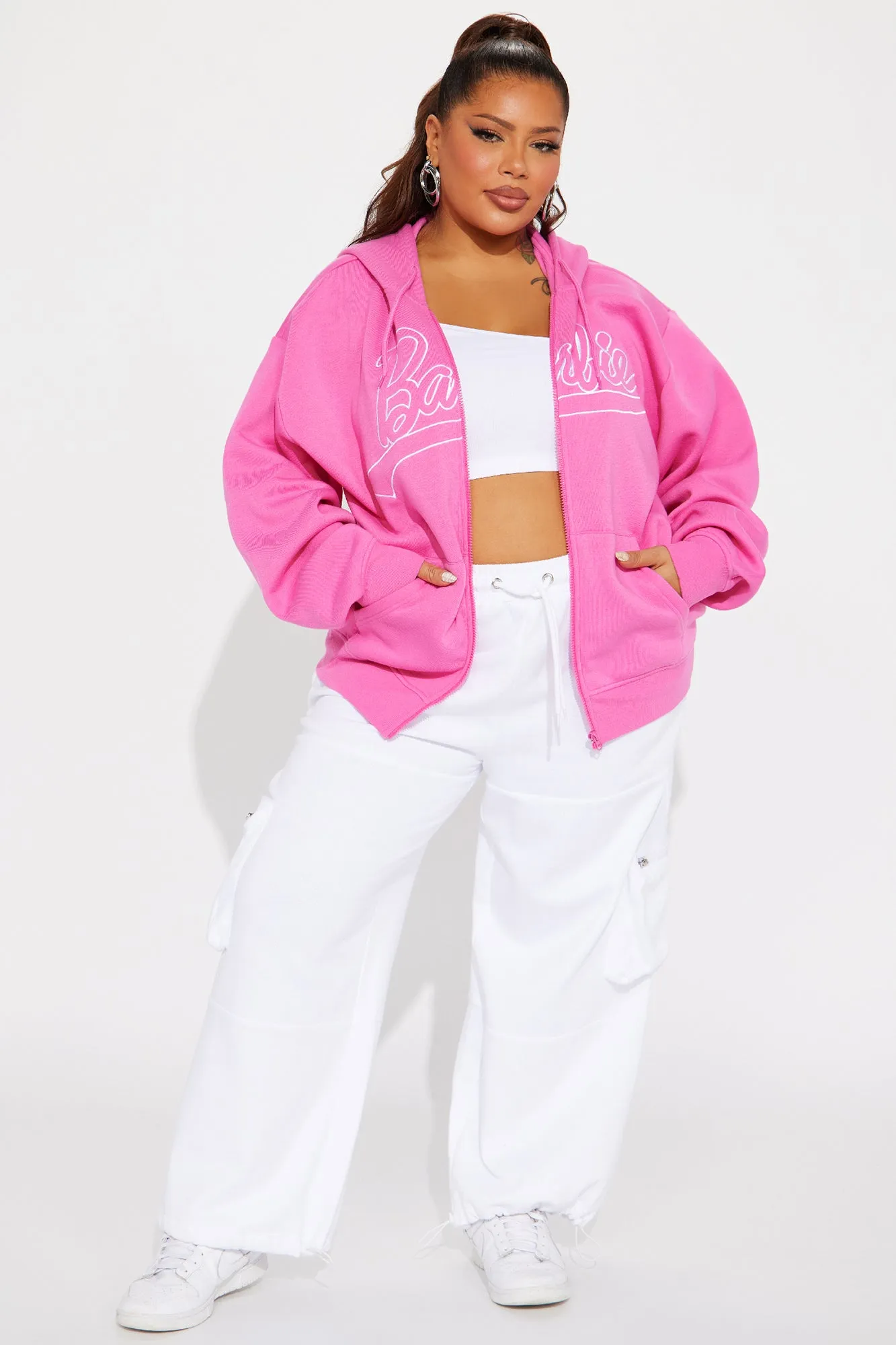 Barbie Girl Hoodie - Hot Pink