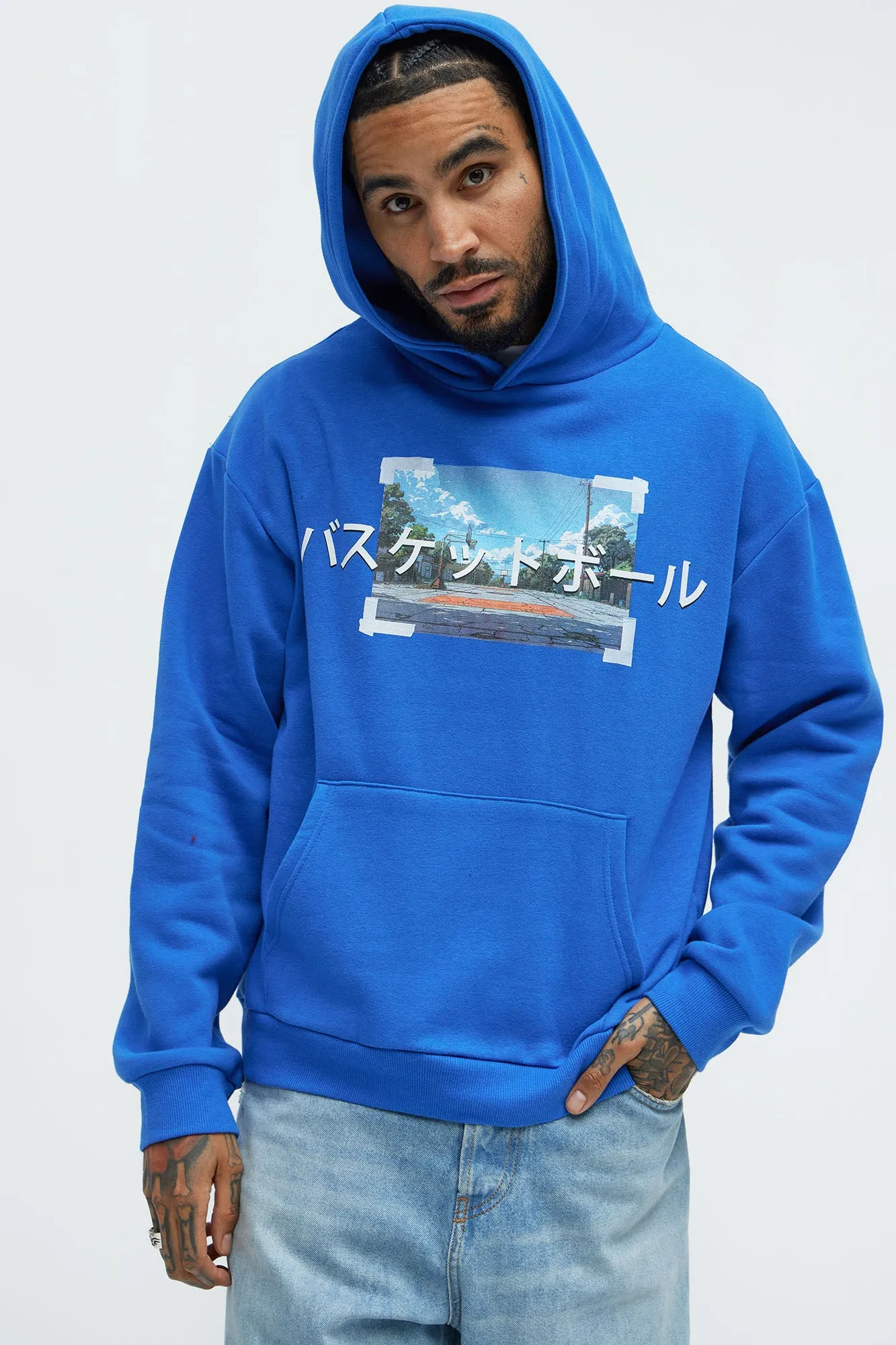 Basketball Anime Hoodie - Blue