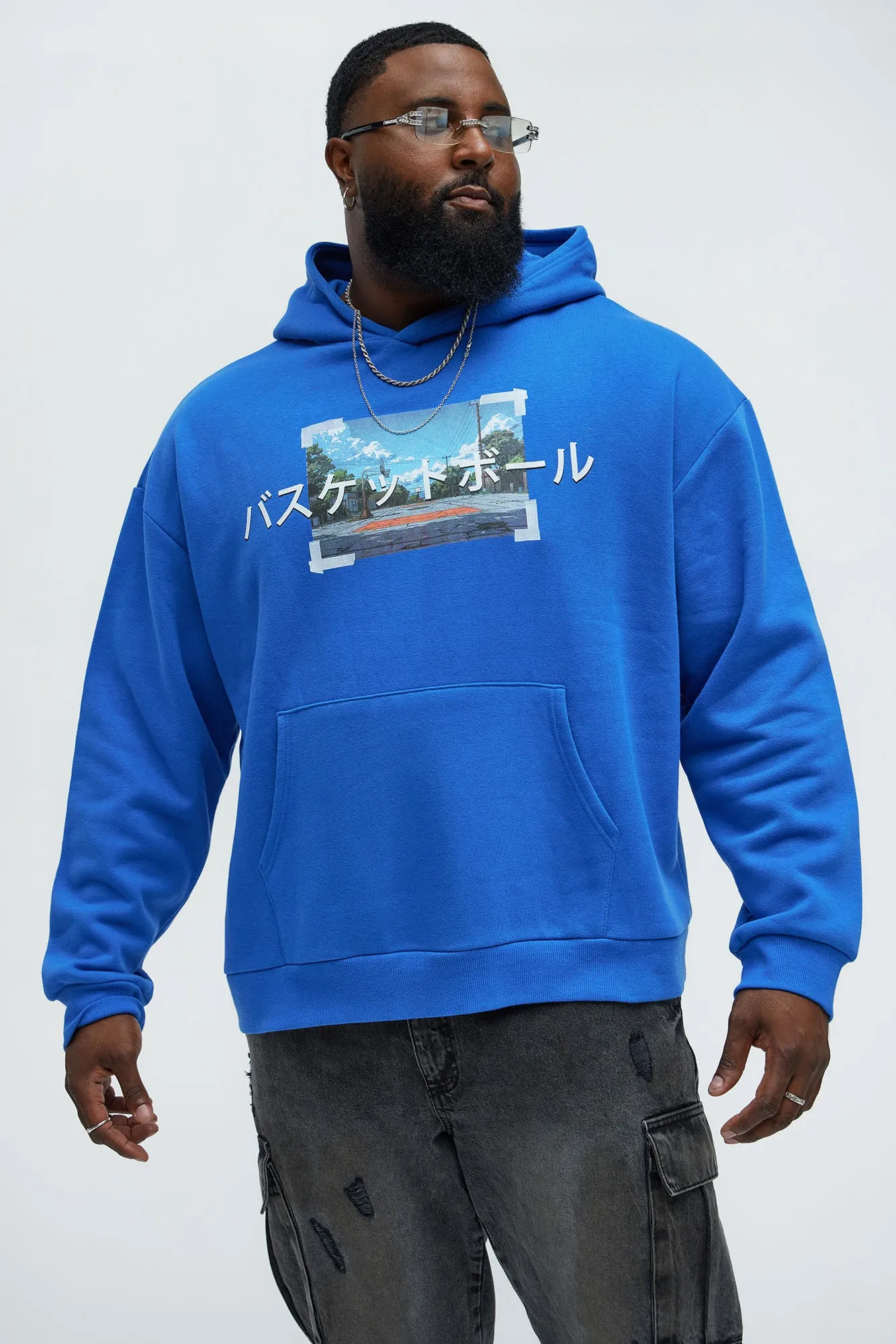 Basketball Anime Hoodie - Blue