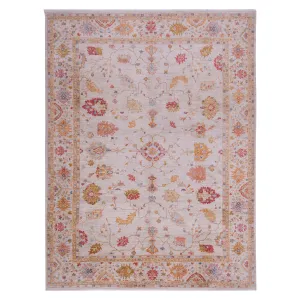 Cream Oushak Angora Wool Rug - 8'1" x 10'4"