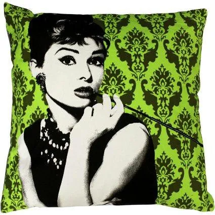 Designer Cushion - Audrey on Green