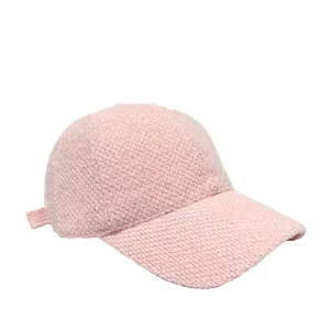 FLOOF Women's Plush Baseball Cap in Pink