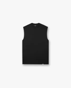 Initial Boxy Tank - Black