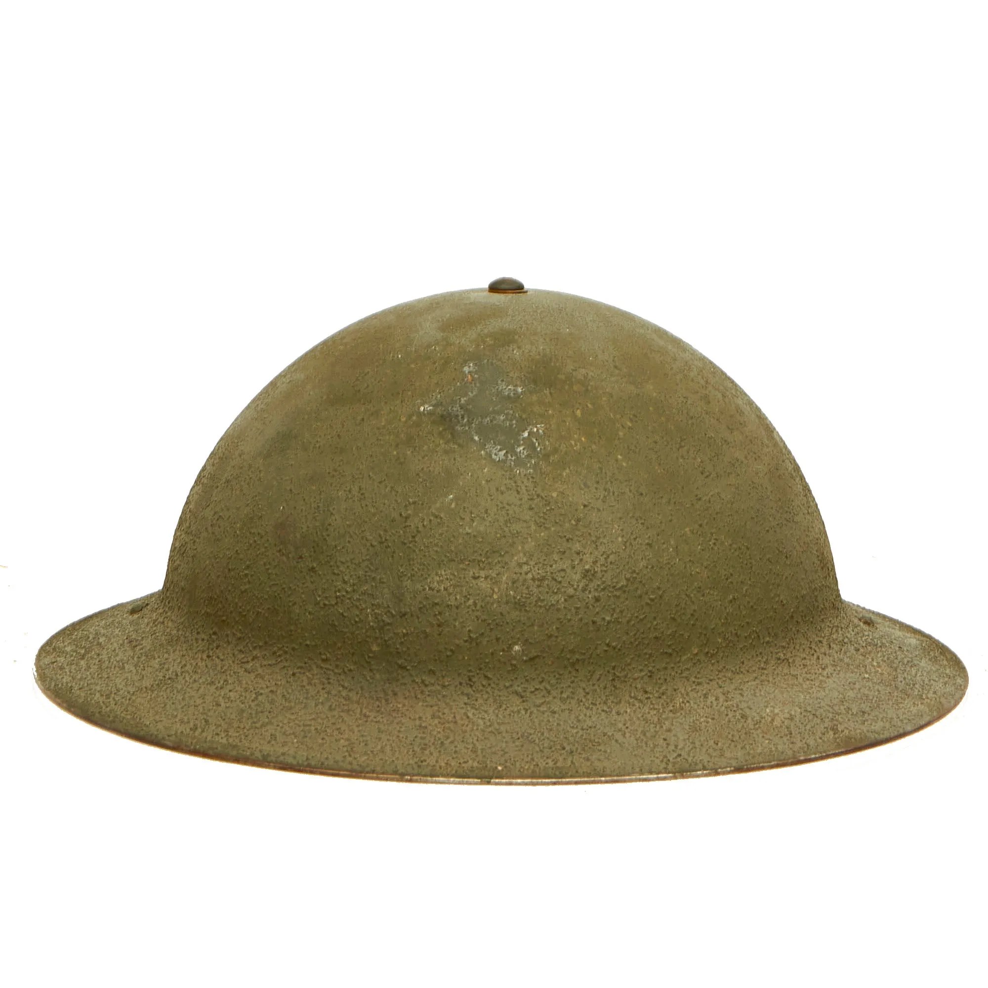 Original U.S. WWII Named US Navy Patrol Wing 10 M1917A1 Kelly Helmet with Textured Paint - Complete