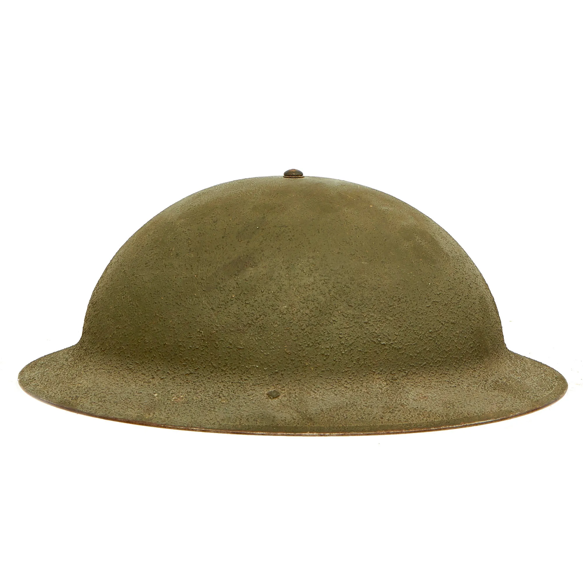 Original U.S. WWII Named US Navy Patrol Wing 10 M1917A1 Kelly Helmet with Textured Paint - Complete