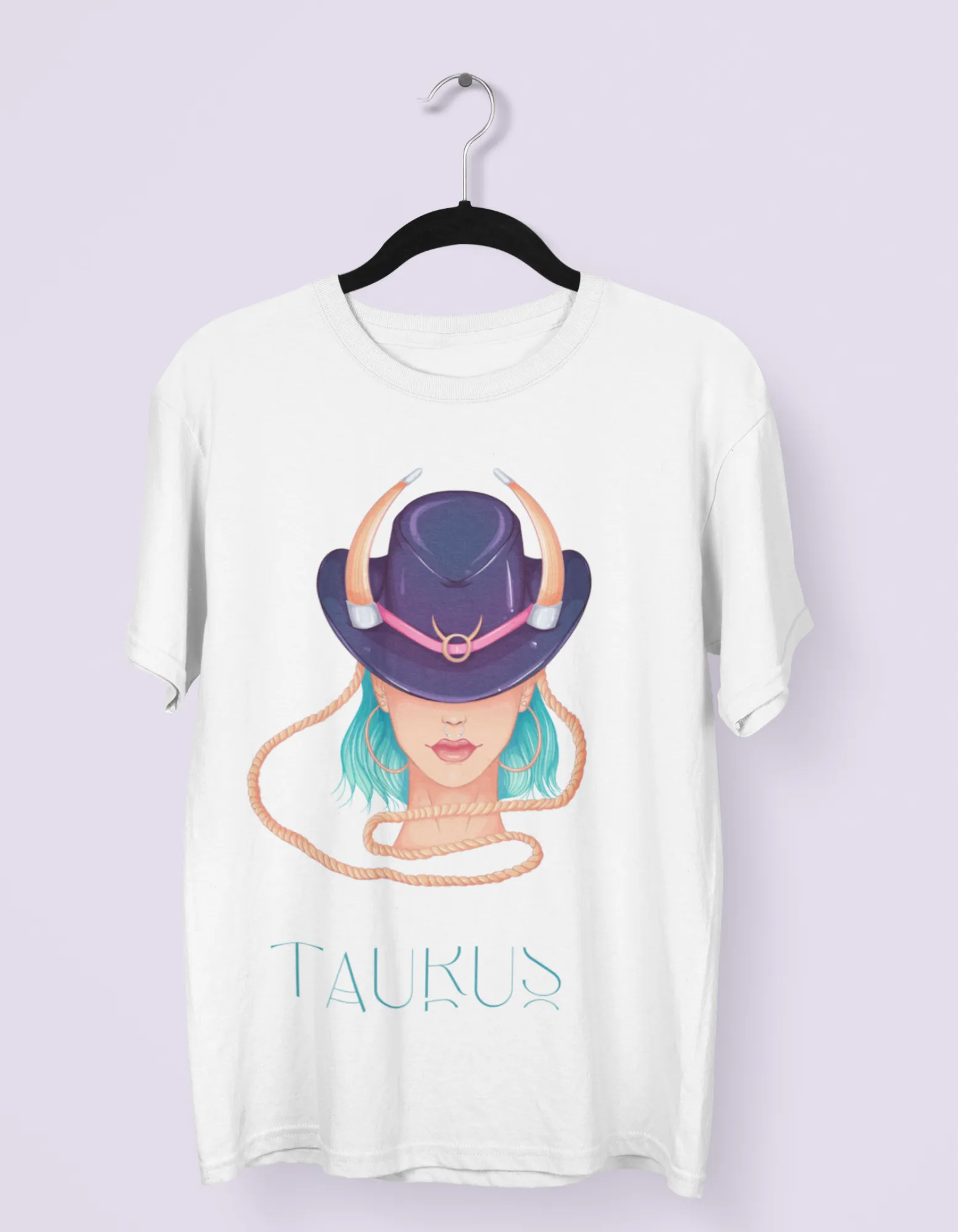 Taurus Zodiac Graphic Printed Oversized T-Shirt For Women