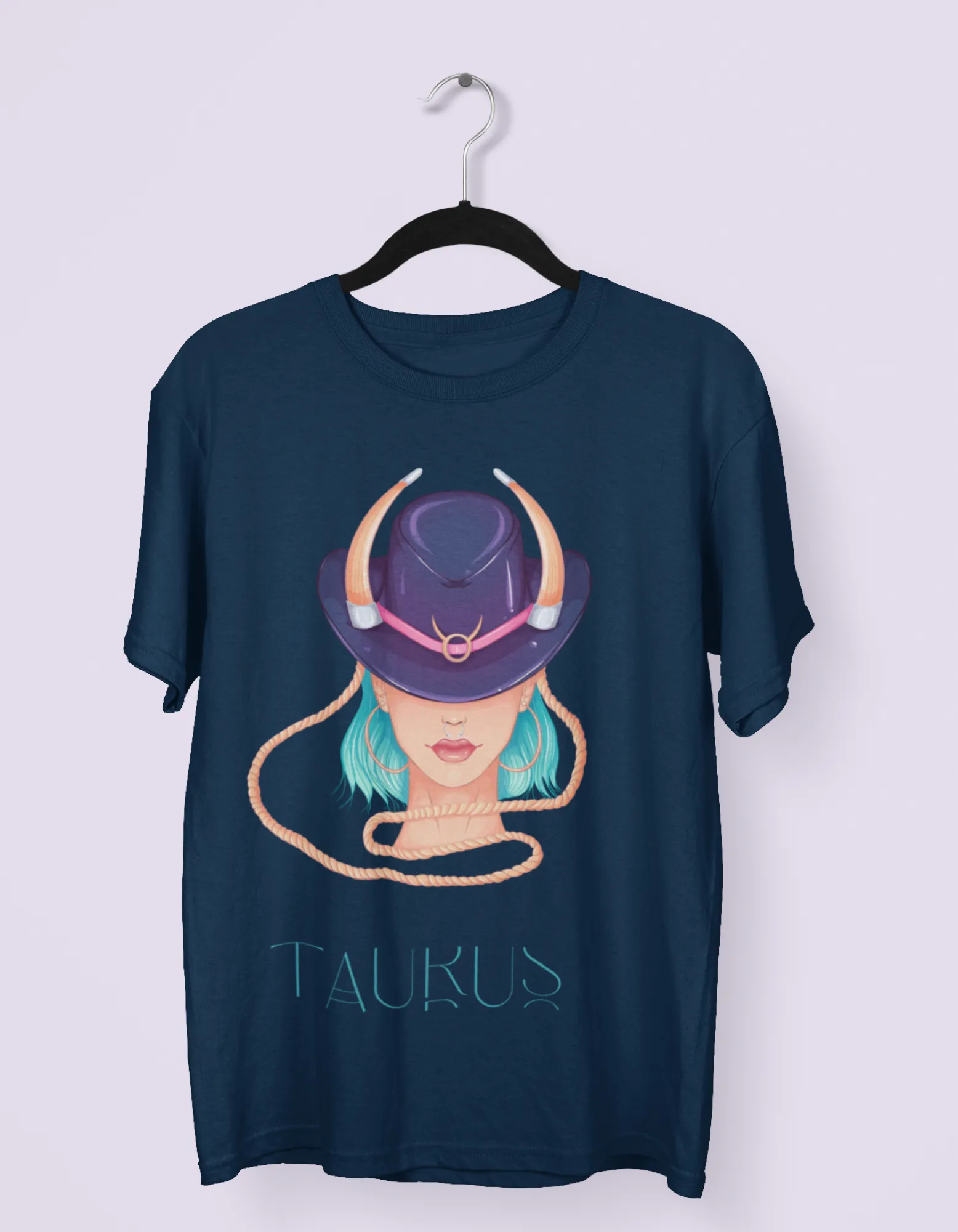 Taurus Zodiac Graphic Printed Oversized T-Shirt For Women